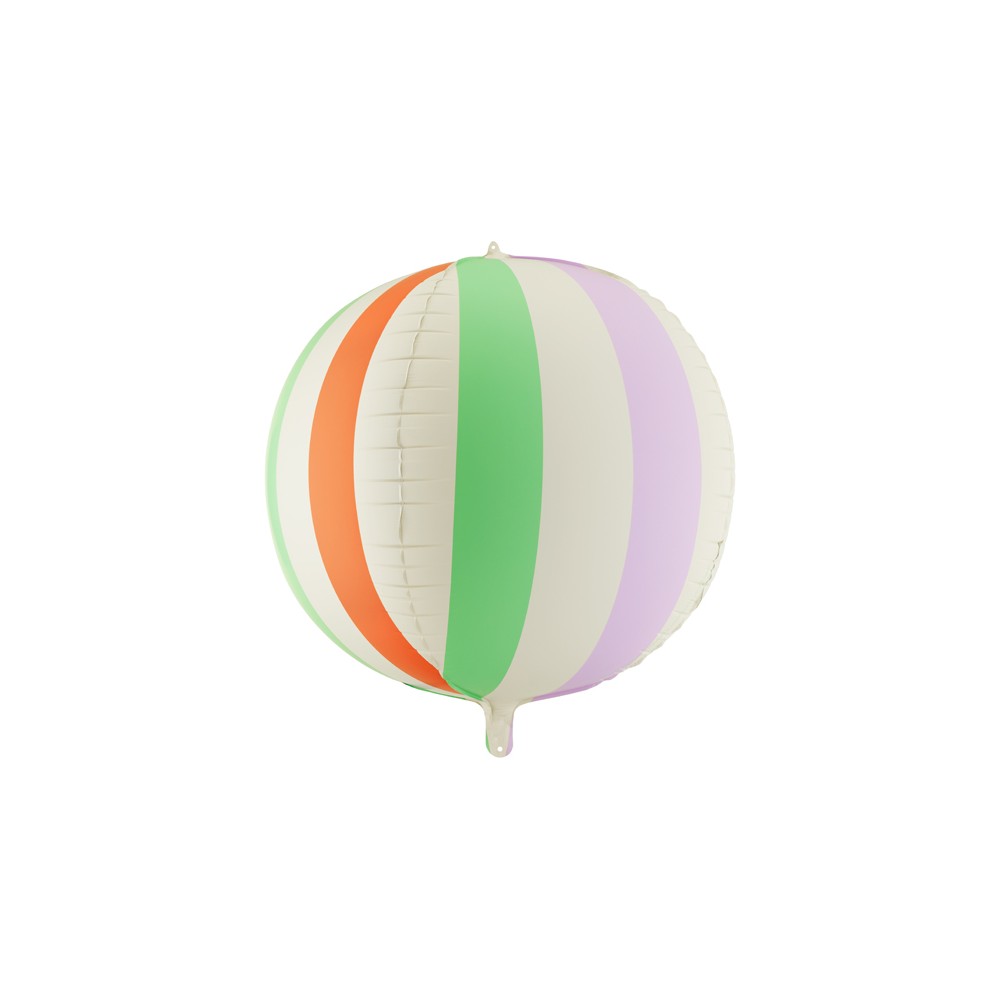Ballon aluminium bulle rayé XL