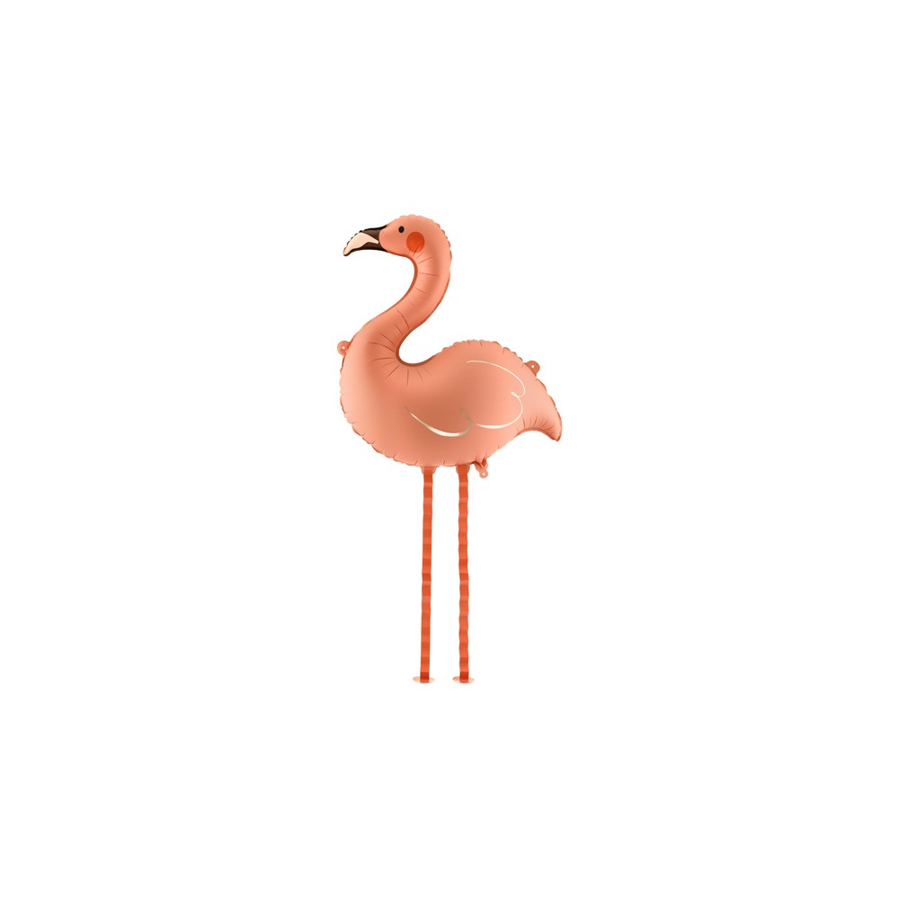 Ballon aluminium Flamant rose