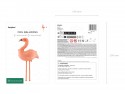 Ballon aluminium Flamant rose