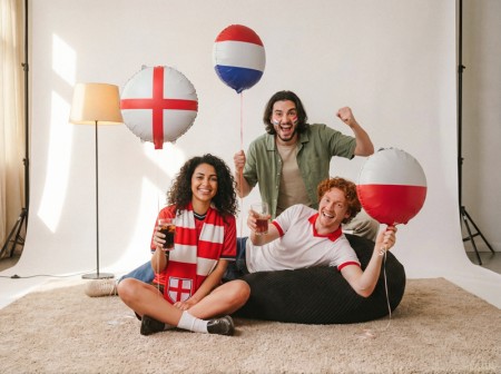 Ballon aluminium Drapeau...