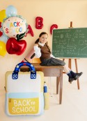 Ballon aluminium rond à  volant Back to school