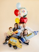 Ballon aluminium rond à  volant Back to school