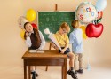 Ballon aluminium rond à  volant Back to school