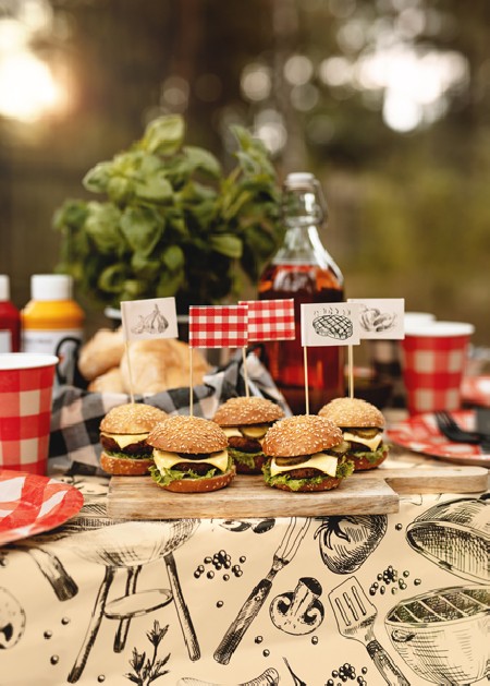 12 Piques décoratives barbecue
