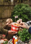 2 Pots à  snacks motif carreaux