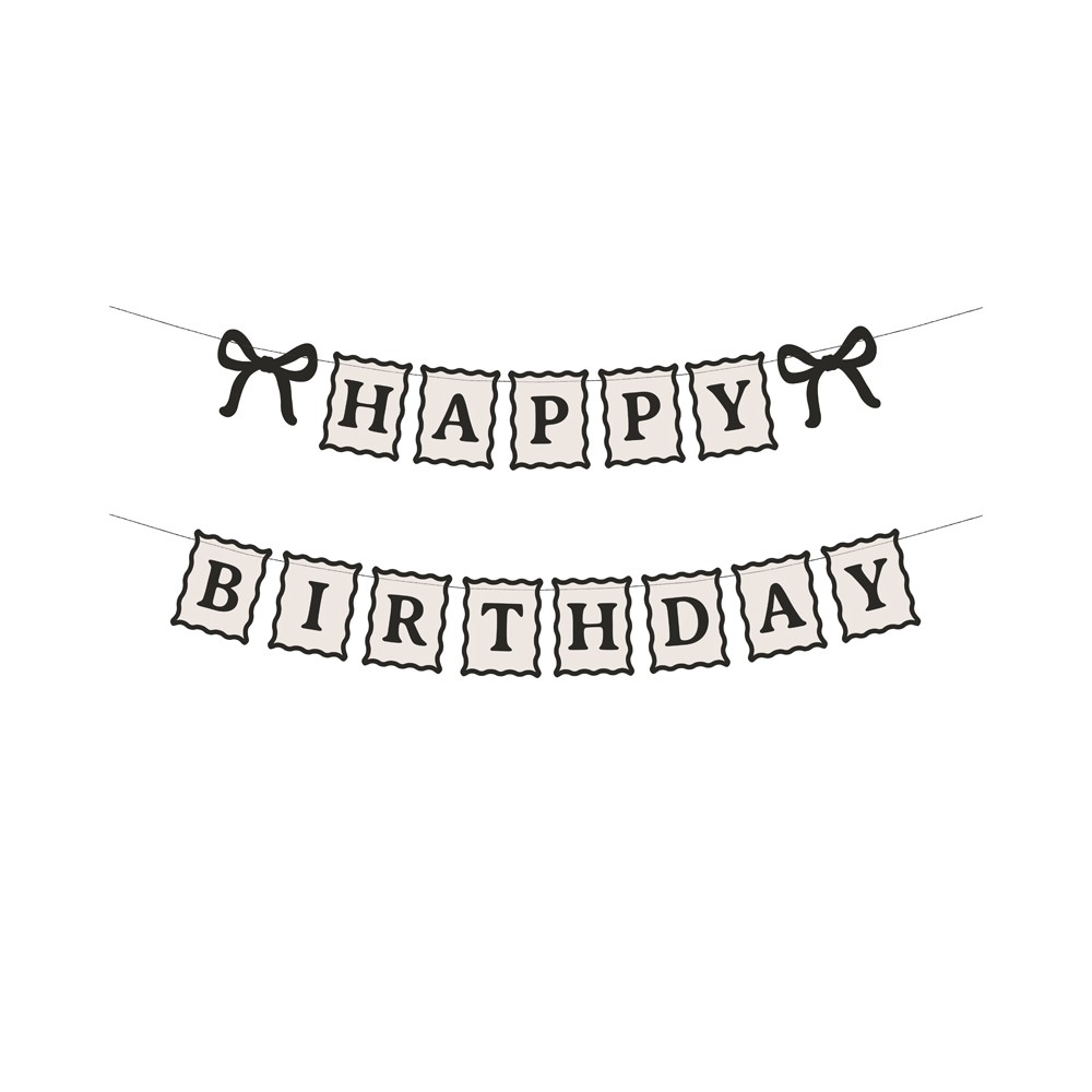 Guirlande Happy Birthday noeuds