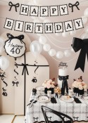 Guirlande Happy Birthday noeuds