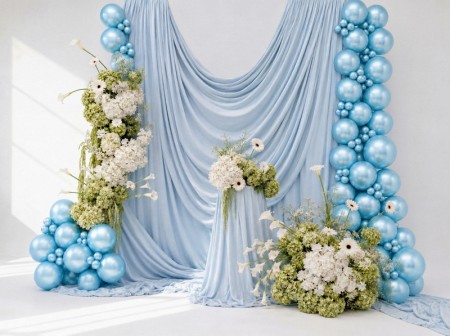 50 Ballons Glossy 30cm - bleu