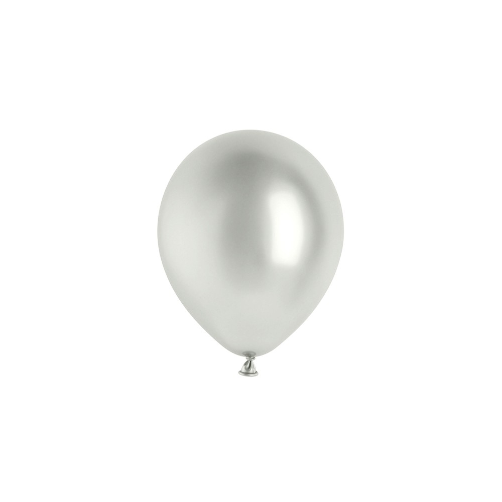 50 Ballons Glossy 30cm - argent