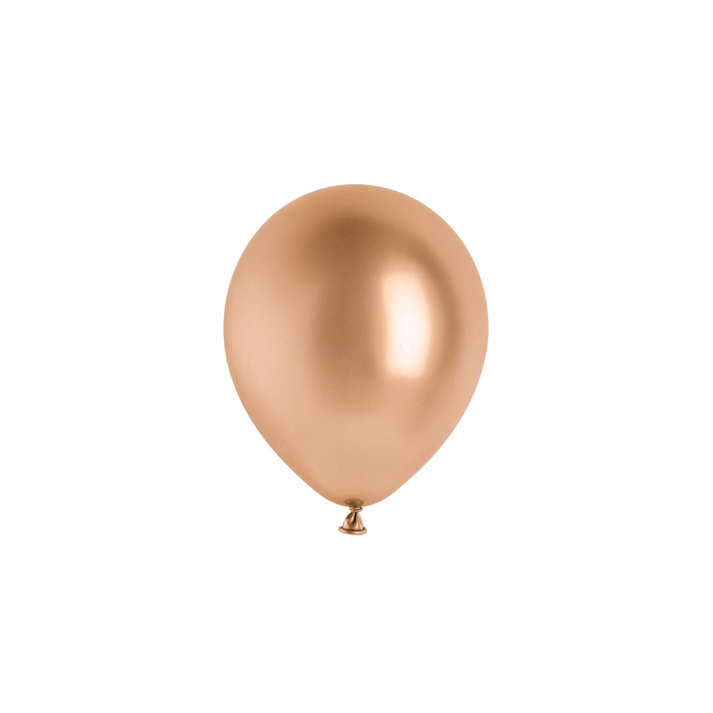 50 Ballons Glossy 30cm - or rose