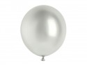 5 ballons en latex – Argent – Finition brillante – 46 cm