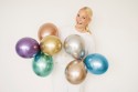 5 Ballons Glossy 46cm - or rose