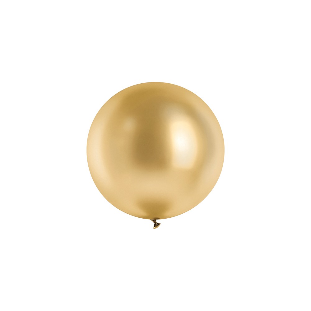 1 ballon en latex – Or – Finition brillante – 60 cm