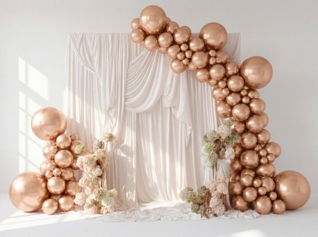 Ballon Glossy 60cm - or rose