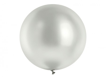 1 ballon en latex – Argent...