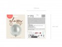 Ballon Glossy 100cm - argent