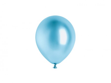 50 Ballons Glossy 12cm - bleu