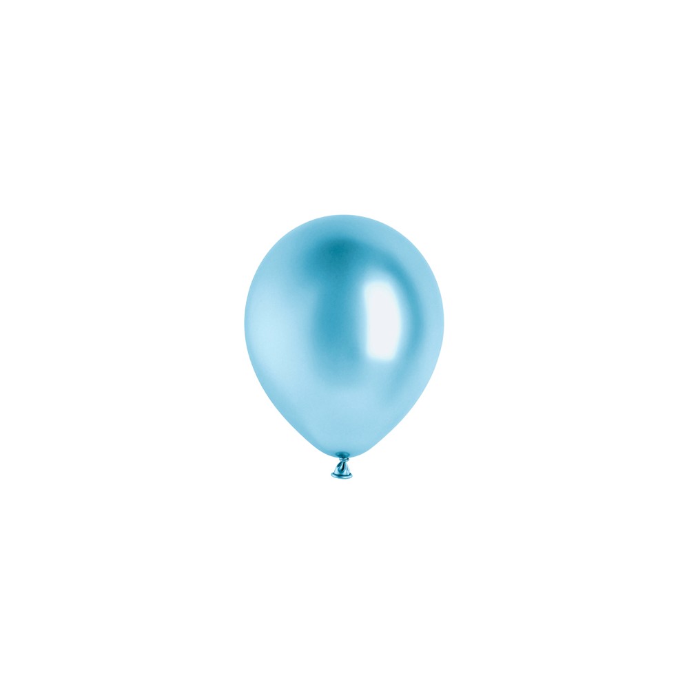 50 Ballons Glossy 12cm - bleu