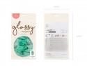 50 Ballons Glossy 12cm - vert bouteille