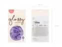 50 Ballons Glossy 12cm - violet