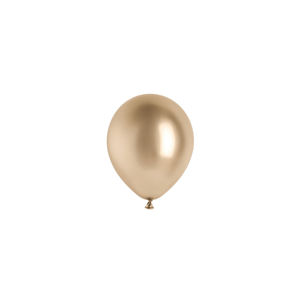 50 Ballons Glossy 12cm - or champagne