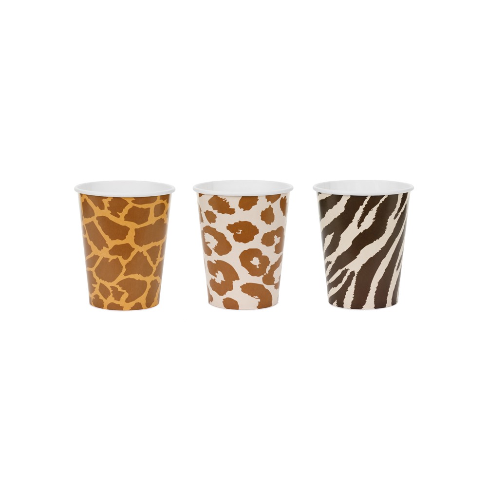 6 Gobelets Safari tachetés