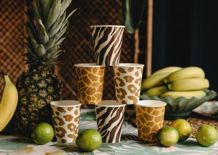 6 Gobelets Safari tachetés