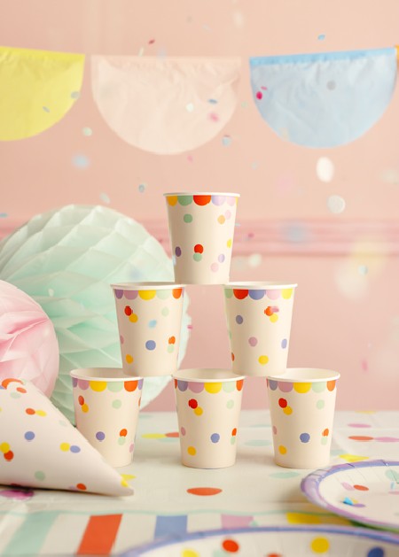 6 Gobelets Confetti