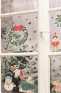 4 Feuilles d'autocollant de fenêtres "Merry Christmas"