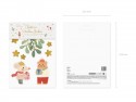 4 Feuilles d'autocollant de fenêtres "Merry Christmas"