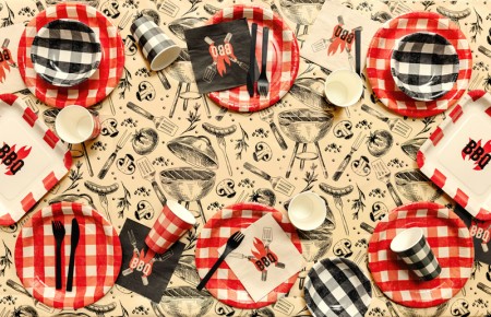 Nappe en papier Grill - 180cm