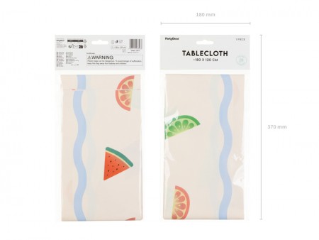 Nappe en papier Fruits - 180cm