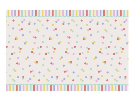 Nappe en papier Confetti -...