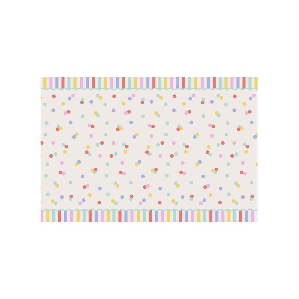 Nappe en papier Confetti - 180cm