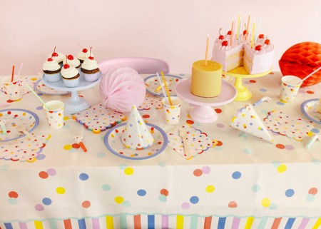 Nappe en papier Confetti -...