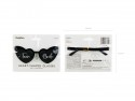 Lunettes en forme de coeur avec inscription ''Team Bride'' - noir