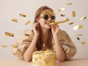 Lunettes Happy Birthday dorées