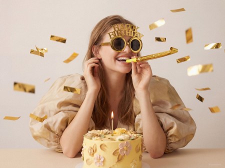 Lunettes Happy Birthday dorées