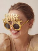 Lunettes Happy Birthday dorées