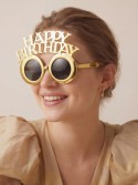 Lunettes Happy Birthday dorées