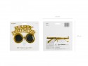 Lunettes Happy Birthday dorées