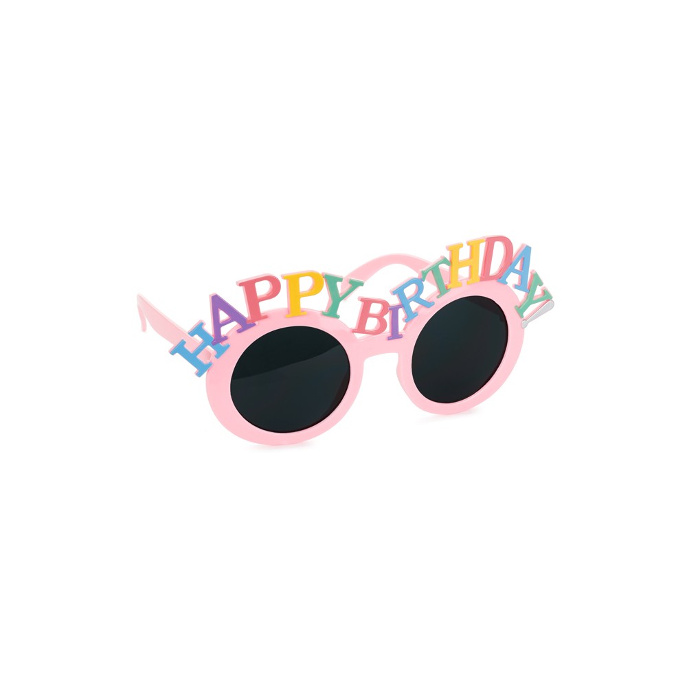 Lunettes Happy Birthday - rose