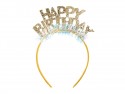 Serre-tête Happy Birthday doré