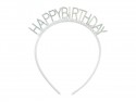 Serre-tête Happy Birthday argent