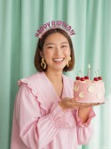 Serre-tête Happy Birthday rose