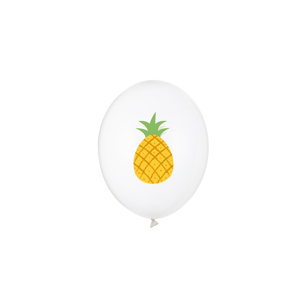 50 Ballons transparents 30 cm - Ananas