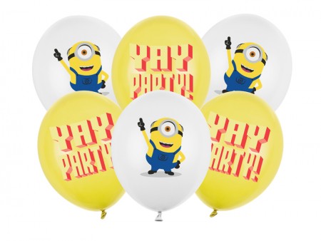 6 Ballons 30 cm "Minions"