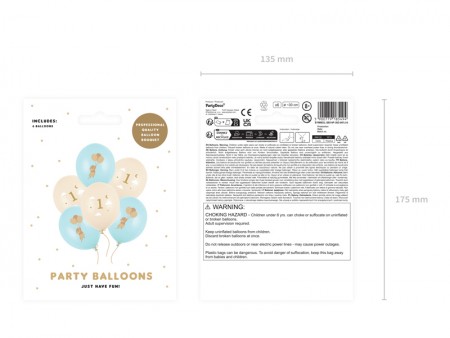 6 Ballons 30 cm - Souris...