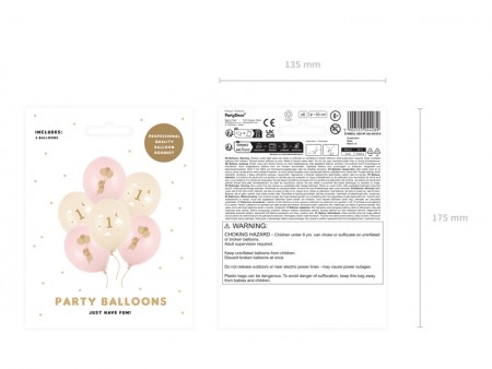 6 Ballons 30 cm - Souris...