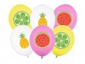 6 Ballons 30 cm - Fruits - assortiment